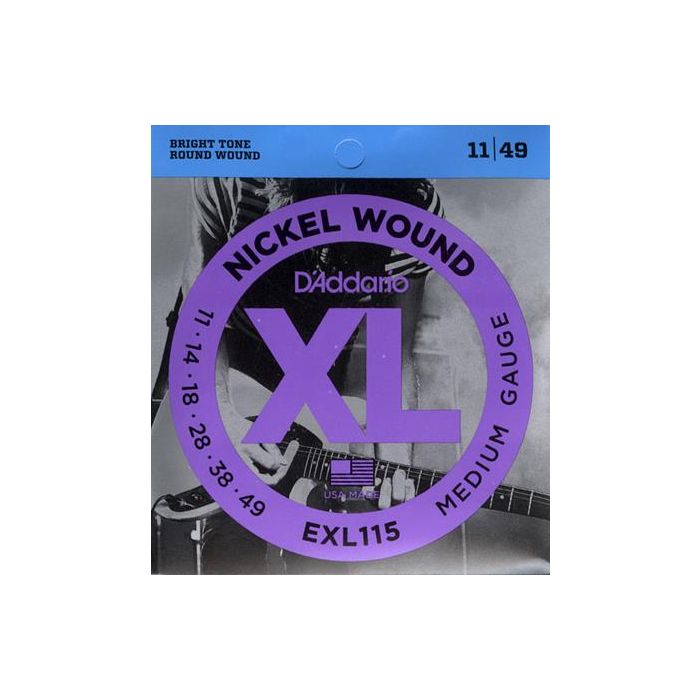 Corde elettrica D`Addario EXL115 nickel wound medium 11-49 main product photo