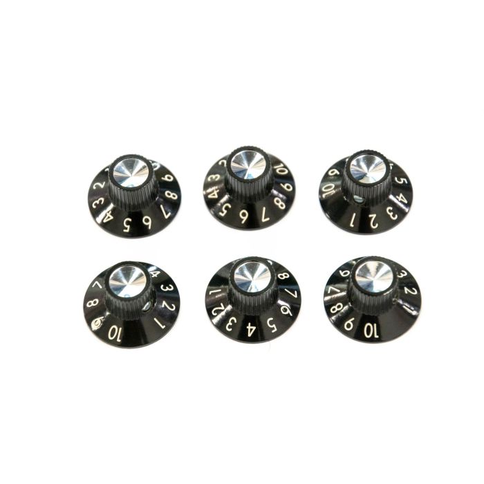 Manopole amplificatore Fender vintage nero argento 6pz main product photo