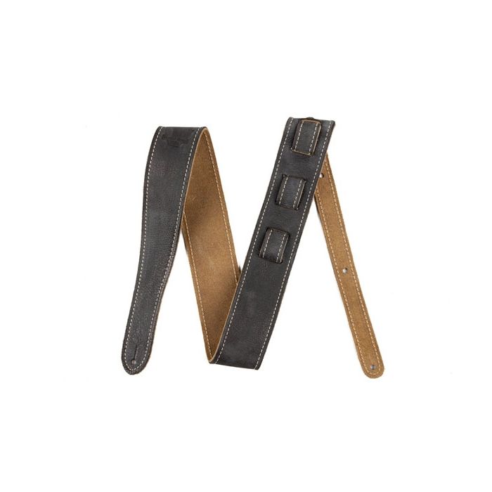 Tracolla Fender pelle scamosciata Road Worn 5.5 cm black main product photo