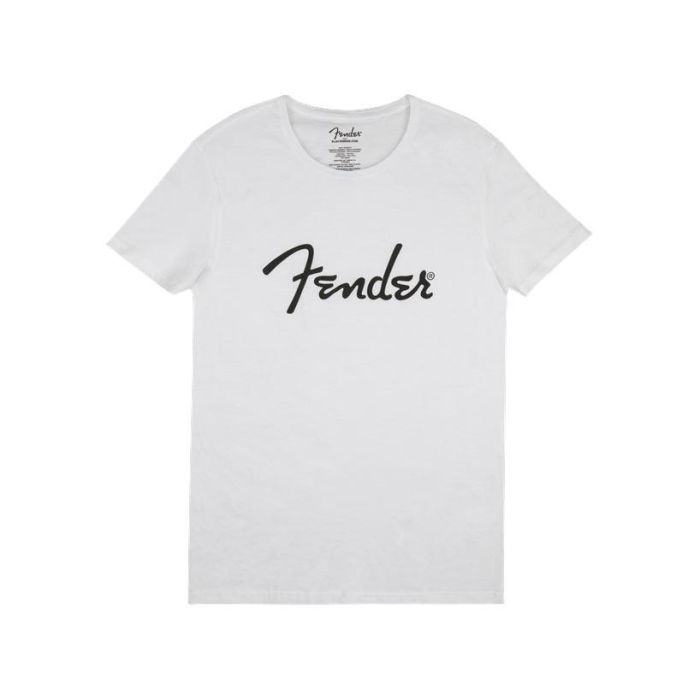 T-Shirt Fender logo spaghetti bianca S main product photo