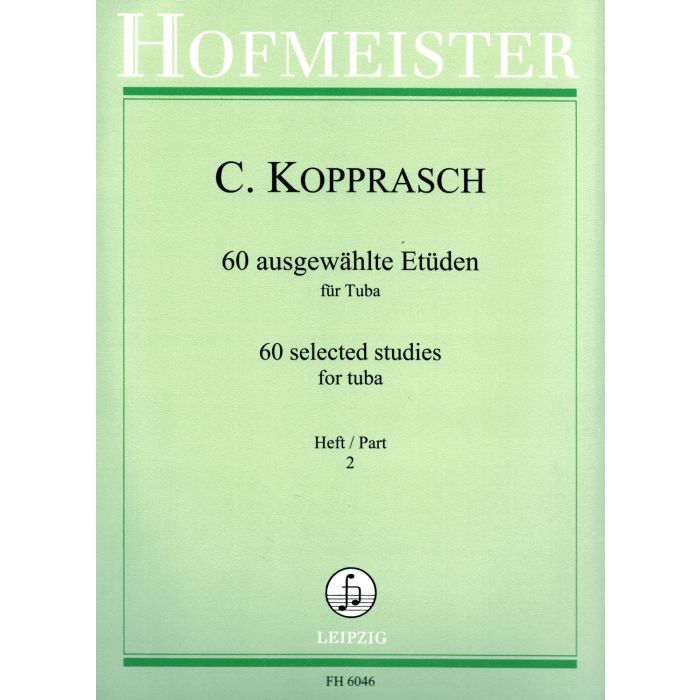 60 Etuden Heft 2 C. Kopprasch, Arr Seyffarth BOOK Tuba main product photo