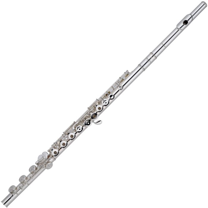 Flauto Pearl Flutes 525RBE Quantz fori aperti Mi snodato, boccola argento main product photo