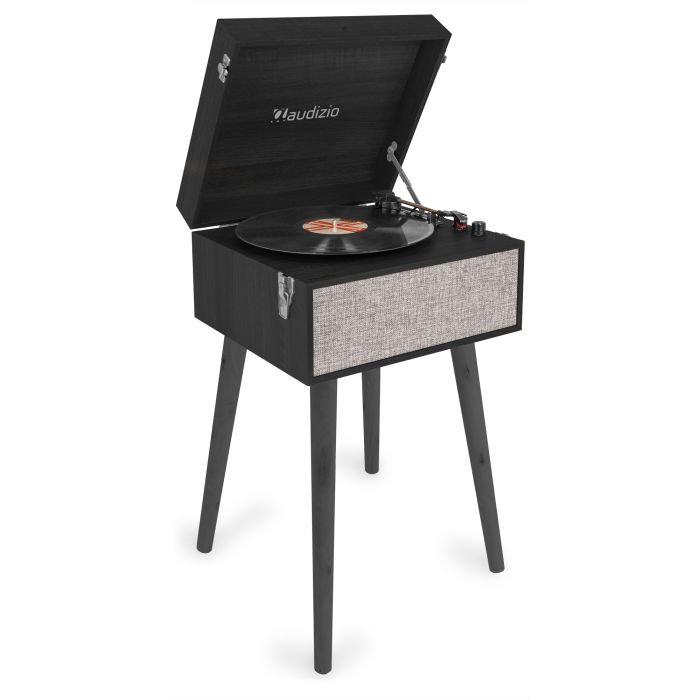 Audizio Giradischi bluetooth Fremont Retro con gambe black main product photo
