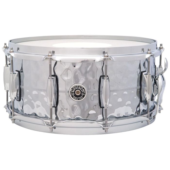 Gretsch GB4164HB Rullante Brooklyn 14x6.5" Hammered Chrome Over Brass main product photo