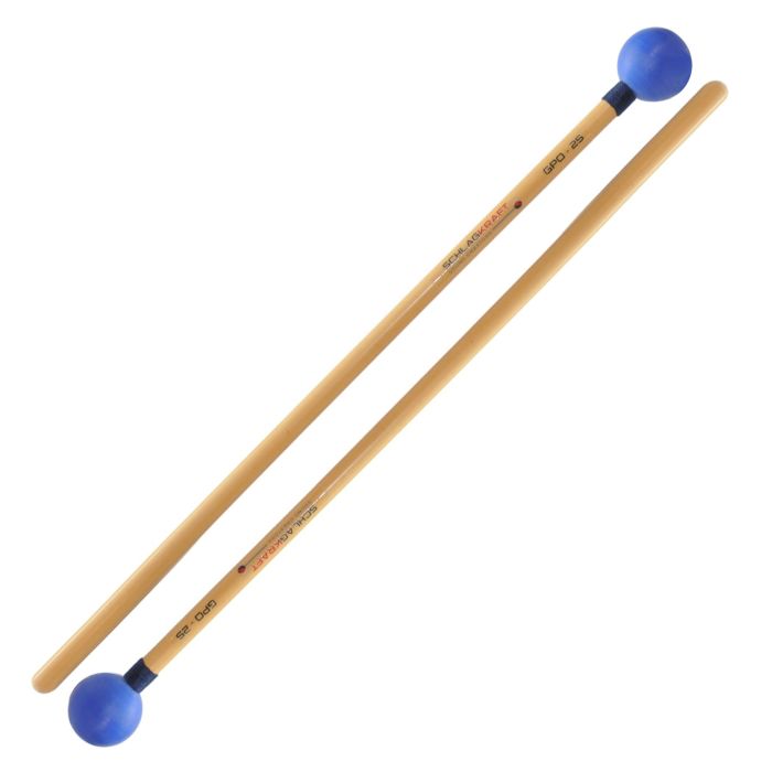 Mallets Glockenspiel Schlagkraft GPO-25 manico in rattan testa in plastica blue hard main product photo