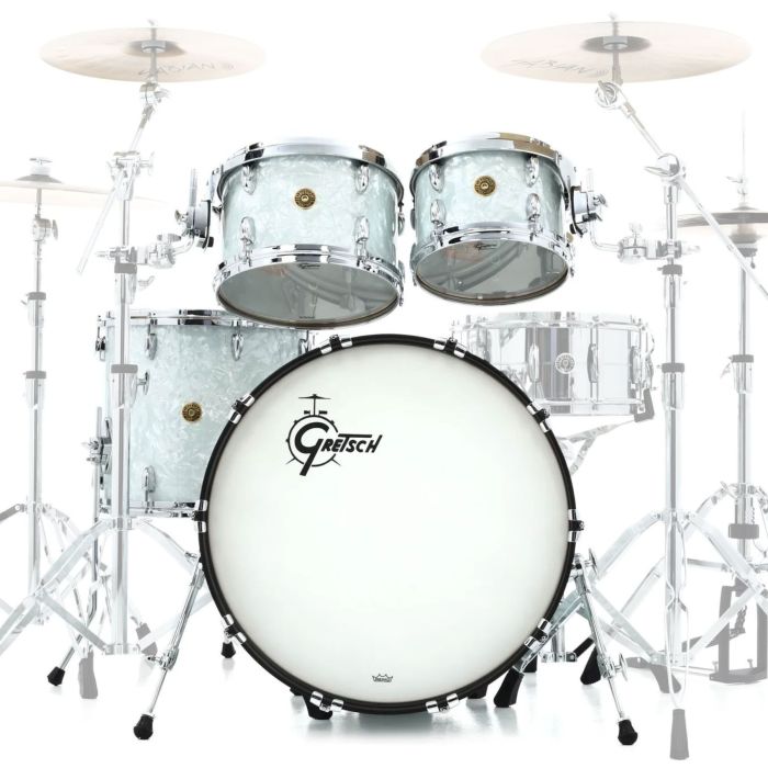 Gretsch Usa Custom 22" 4pz 60's White Marine Pearl main product photo