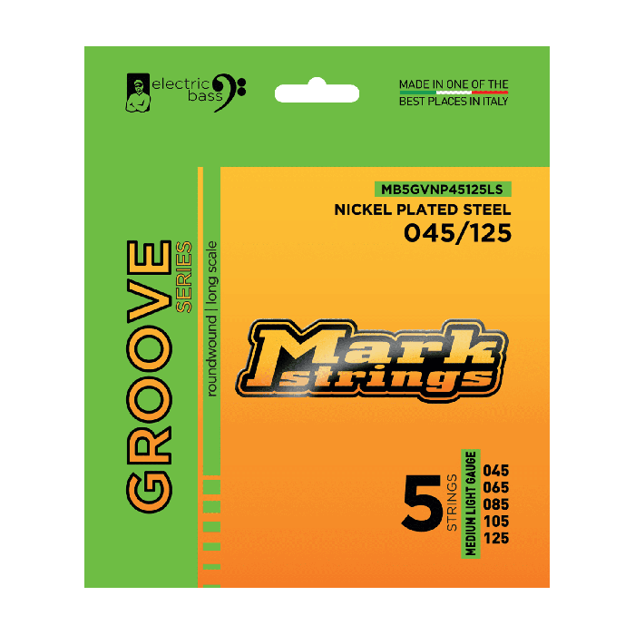 Markbass Groove medium light 45-125 nickel 5-corde main product photo