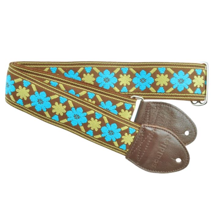 Souldier Tulip turquoise/gold Tracolla chitarra 5cm main product photo