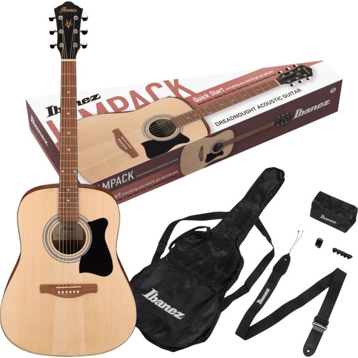 Ibanez V50NJP-OPN Kit Chitarra Acustica Jam pack natural main product photo