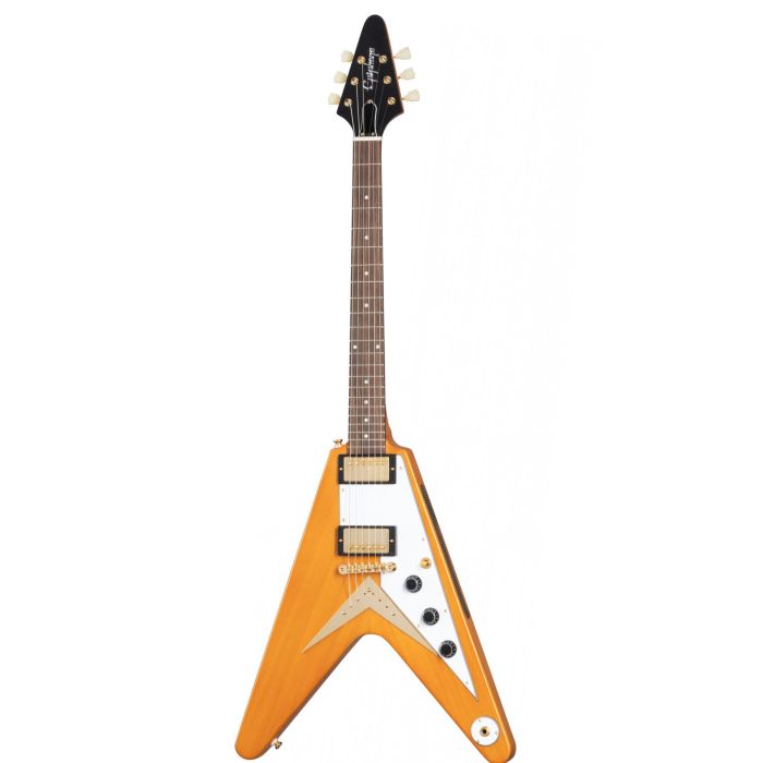 Epiphone 1958 Korina Flying V aged natural main product photo