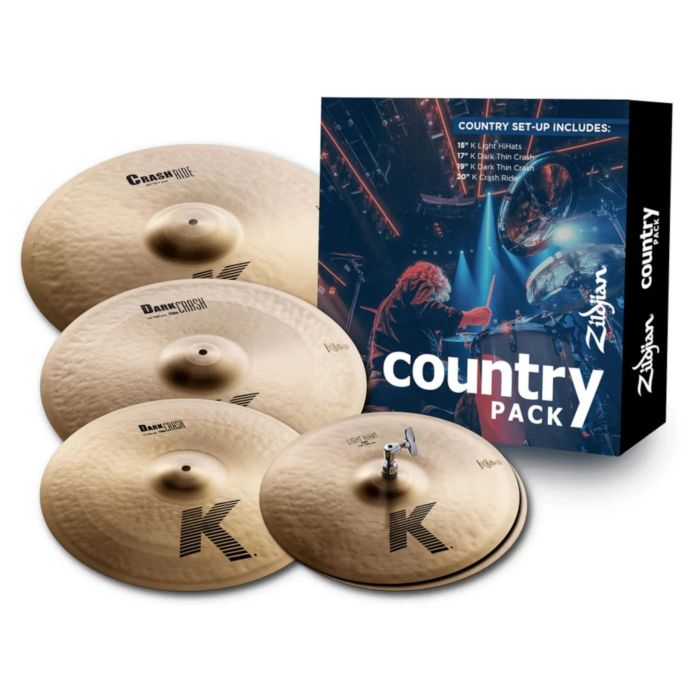 Zildjian K Country HH 15" Crash 17" 19" Ride 20" Set Piatti main product photo