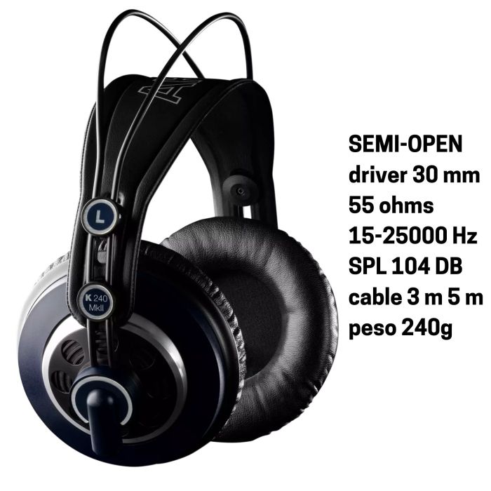 Cuffia AKG K240MKII - SEMIOPEN 55 Ohm main product photo