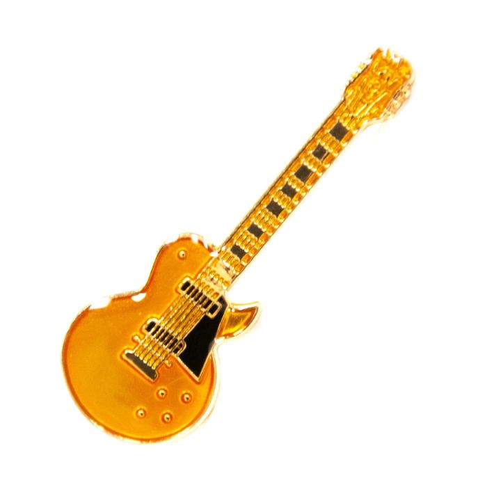 Spilla AimGifts Chitarra Les Paul Custom gold main product photo
