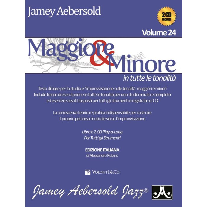 Maggiore & Minore Vol 24 + 2CD trad Italiana Autore Aebersold Jamey main product photo