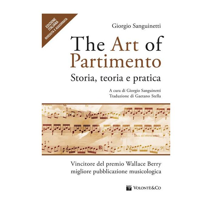 The art of partimento Autore Sanguinetti Giorgio main product photo
