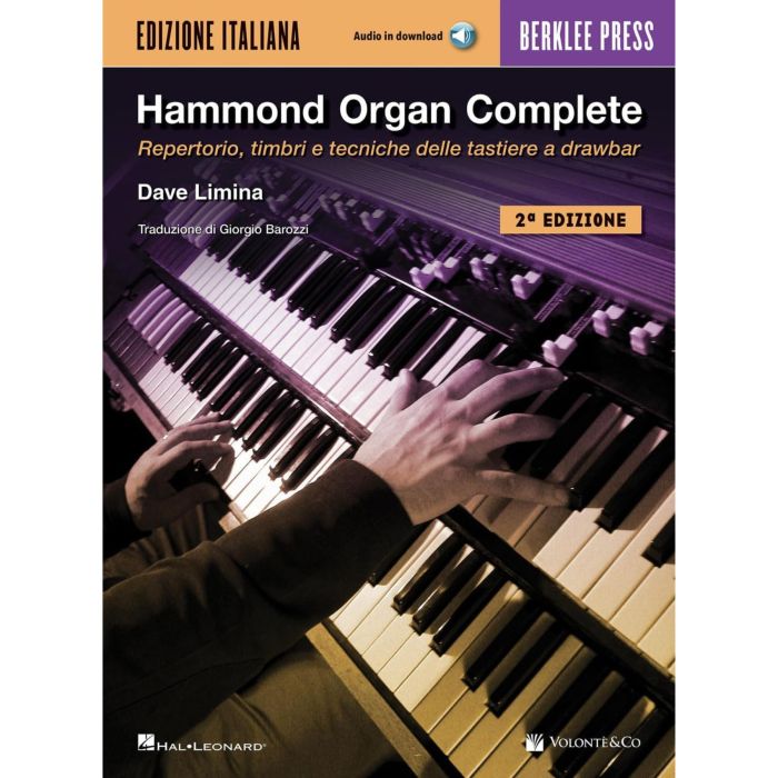 HAMMOND ORGAN COMPLETE, Repertorio, timbri, tecniche delle tastiere a drawbar-Dave Limina main product photo