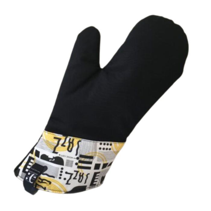 Guanto da cucina imbottito Nero con fantasia Jazz MusicGift main product photo