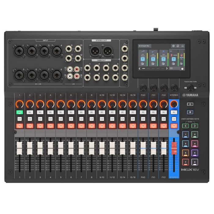 Mixer digitale Yamaha MGX16V Black main product photo