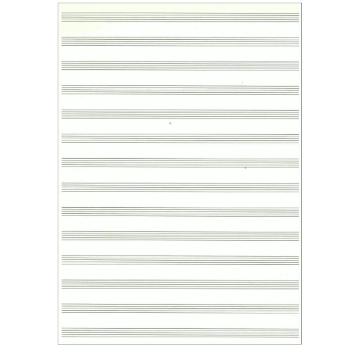 Fogli pentagrammati 14 righi 5 pagine avoriate main product photo