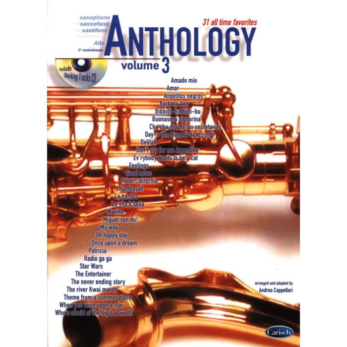 A.Cappellari Anthology per Sax Alto Vol.3 con Cd main product photo