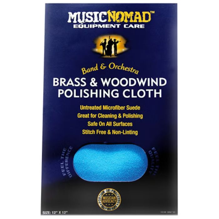 MusicNomad MN730 Panno pulizia ottoni microfibra main product photo
