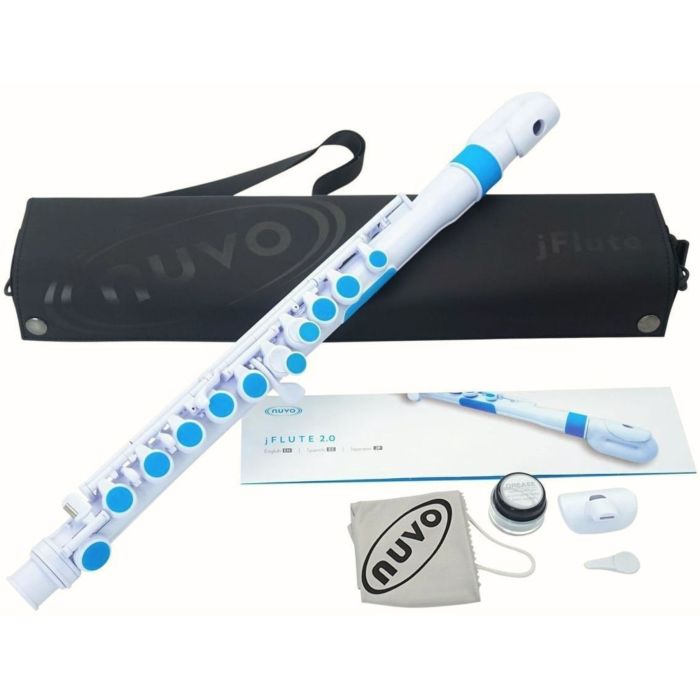 Nuvo JFlute Flauto bianco blu main product photo