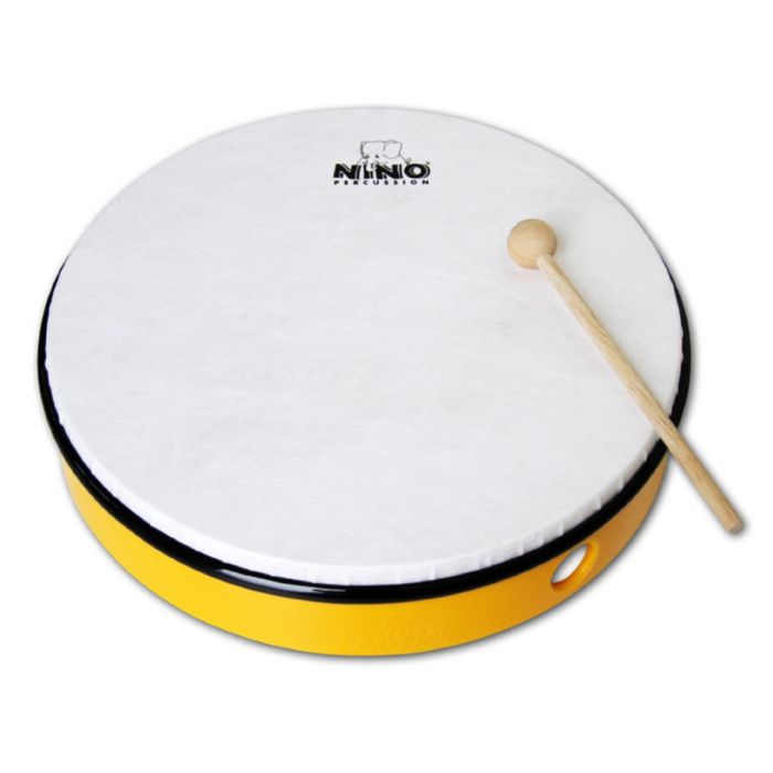 Tamburello Nino abs 12" giallo con batte nte main product photo