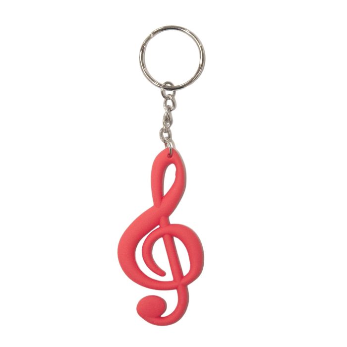 Portachiavi Agifty chiave di violino plastica rosso main product photo