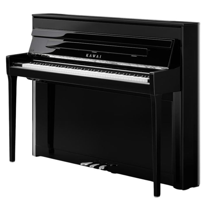Kawai Novus NV-6 Piano Digitale Hybrid con mobile nero lucido main product photo