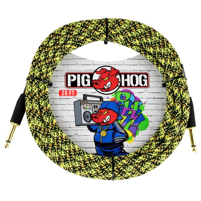 Cavo jack/jack Pig Hog PCH20GYW 6m (20ft) - Yellow Graffiti main product photo