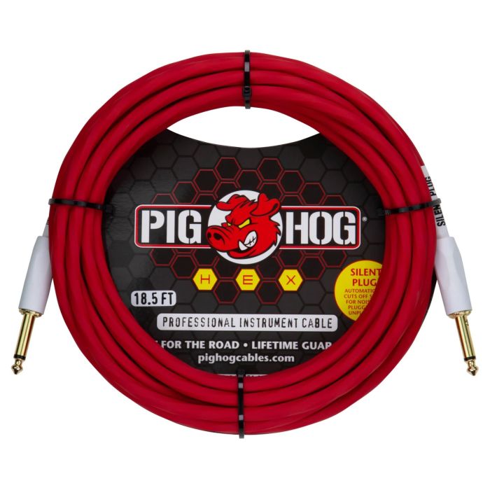 Pig Hog Cavo jack/jack 5,6 mt Hex Silent plug candy apple red main product photo