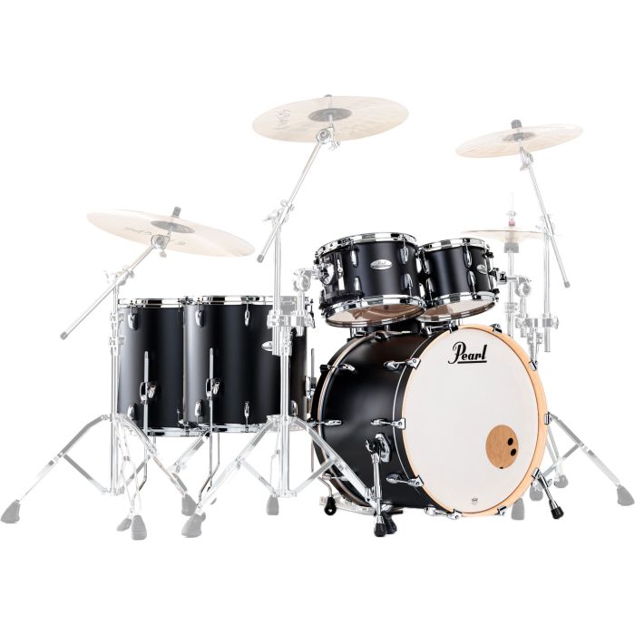 Pearl Professional Maple 22" 6pz. Matte Caviar Black main product photo