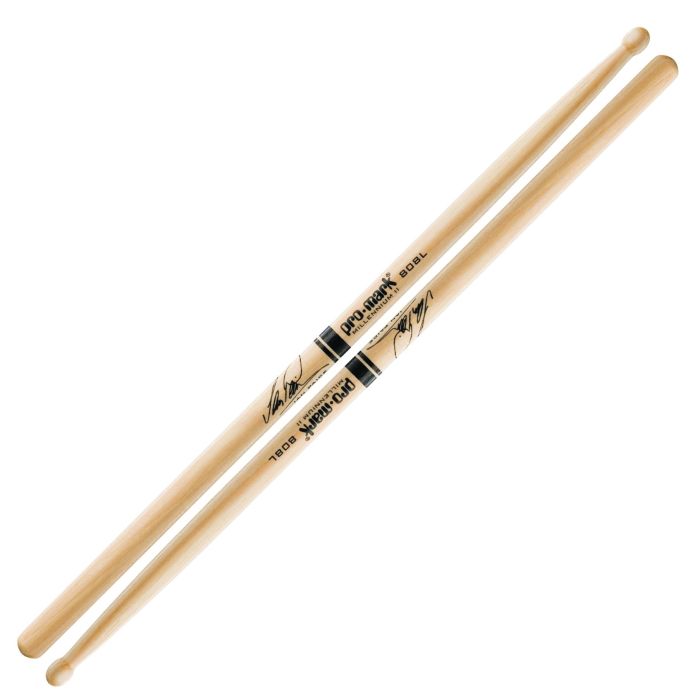 Bacchette Promark 808L Hickory Ian Paice Punta Legno Rotonda main product photo