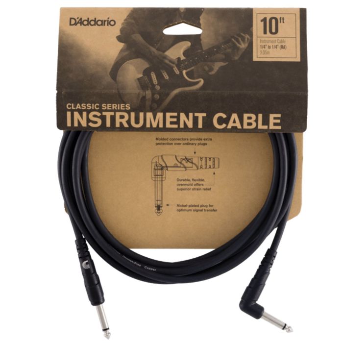 D'Addario PW-CGTRA-10 Cavo Jack/Jack angolare 3 mt main product photo
