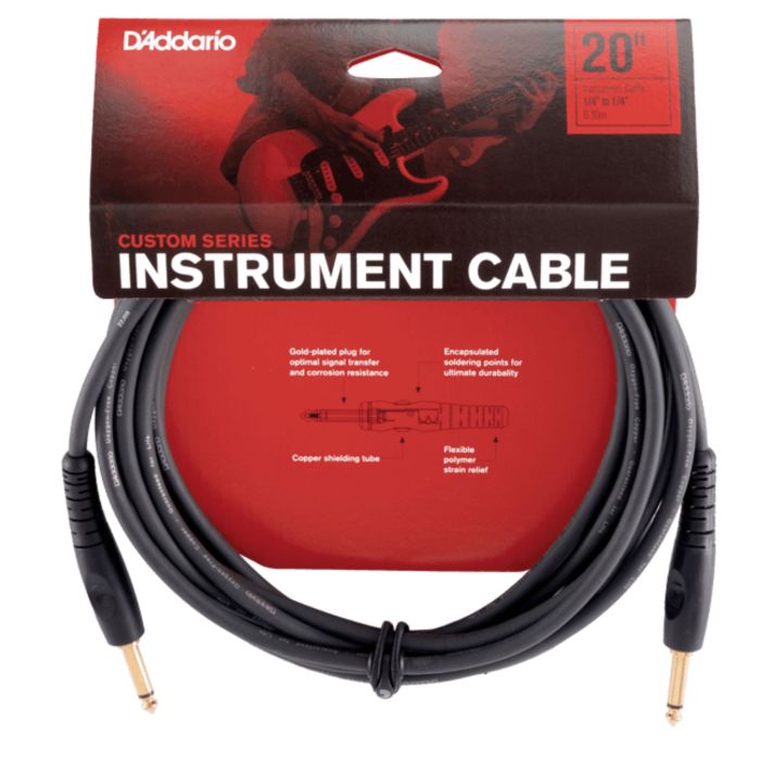 D'Addario PW-G-20 Cavo jack/jack 6 mt Custom main product photo