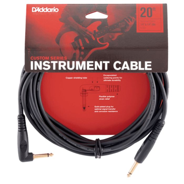 D'Addario PW-GRA-20 Cavo Jack/Jack angolare 6 mt Custom main product photo