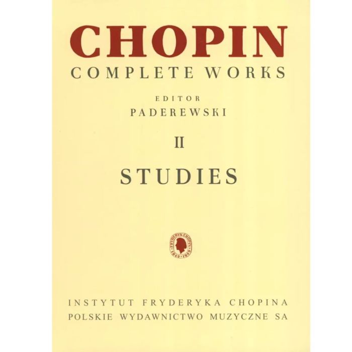 F.Chopin Etudes Vol.II Ed. Paderewski main product photo