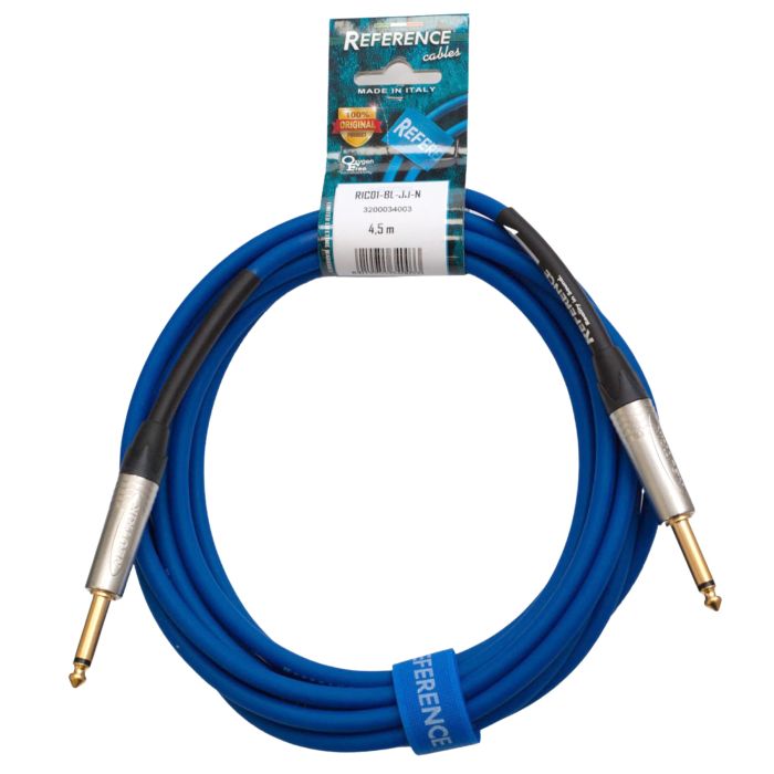 Cavo Jack/Jack 4,5 mt Reference RIC01-BL-JJ-4N5-N blu connettori Neutrik main product photo