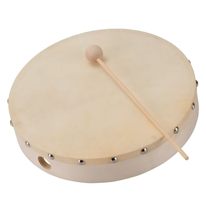 Croson Tamburello 30cm pelle naturale con battente S222 main product photo