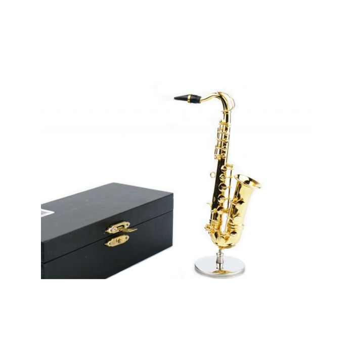Miniatura Sax 12.5 cm con custodia placcata oro Agifty main product photo