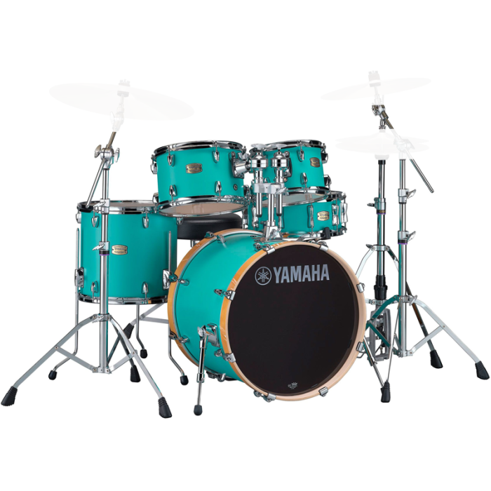 Yamaha Stage Custom Birch 20" 5pz + Hardware Matte Surf Green main product photo