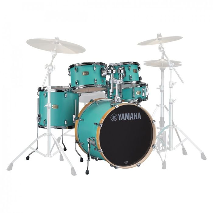 Yamaha Stage Custom Birch 22" 5pz Matte Surf Green main product photo