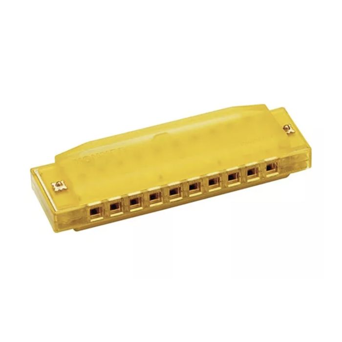 Hohner M1110 translucent Harp C yellow main product photo