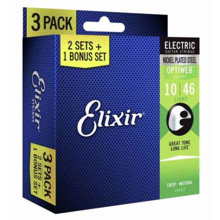 Elixir 19052 Optiweb Light 10-46 3pack main product photo