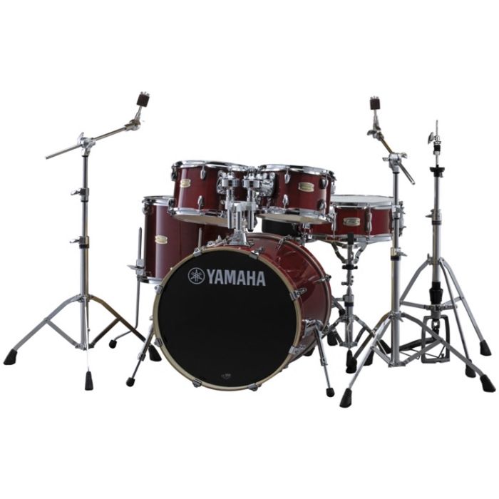 Yamaha Stage Custom Birch 20" 5pz Hardware CRANBERRY RED main product photo