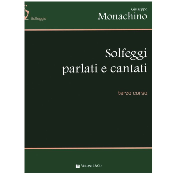 G.Monachino Solfeggi Parlati e Cantati III corso ad uso dei conservatori di Musica main product photo