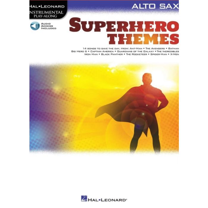 Superheroes themes Sax Contralto libro e audio online main product photo