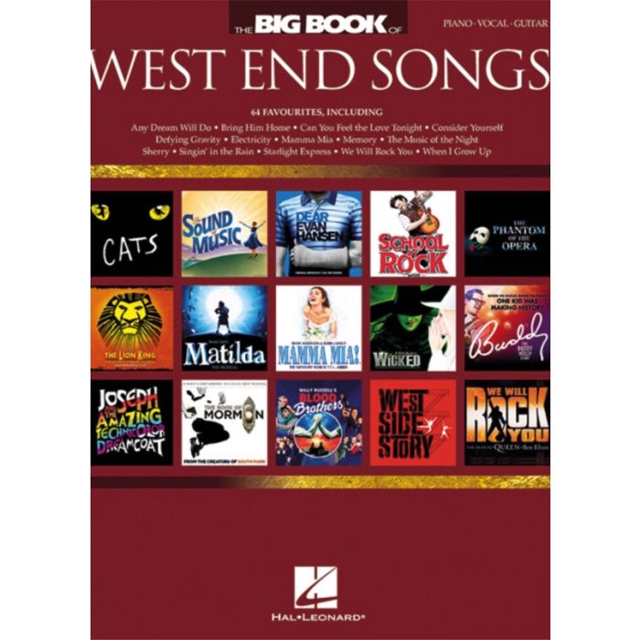 The Big Book of West End Songs per piano voce e chitarra main product photo