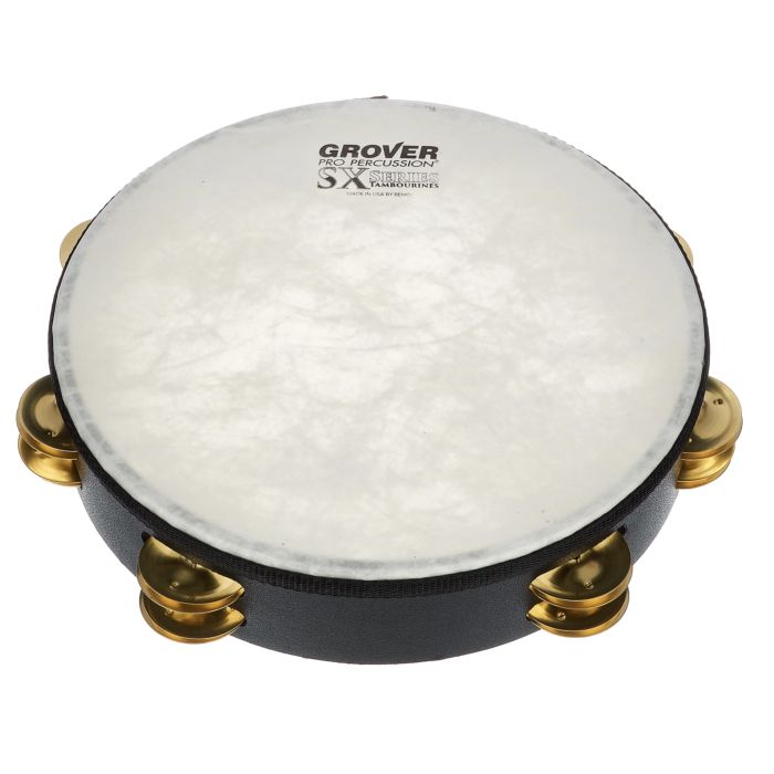 Tamburello Grover SX-BR 10" piattini ottone pelle sintetica main product photo