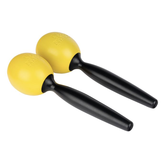 NINO575Y Maracas con manico coppia gialle main product photo